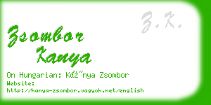 zsombor kanya business card